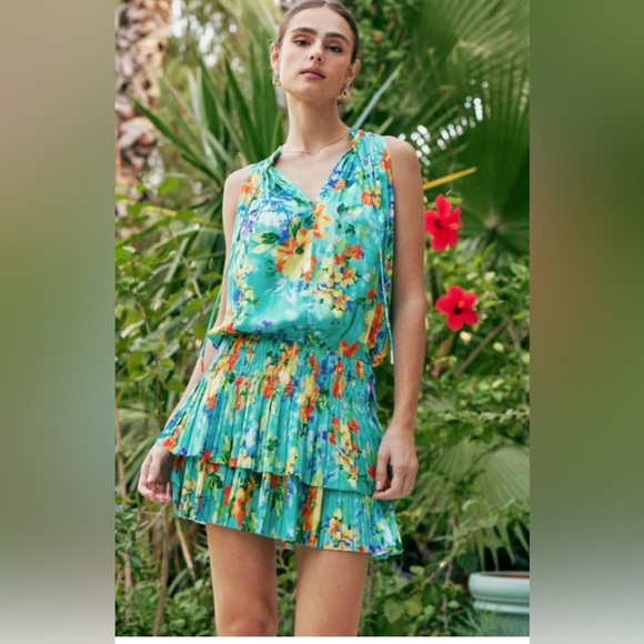 Current Air Dresses & Skirts - Current Air Floral Mini Dress Sleeveless Size Small